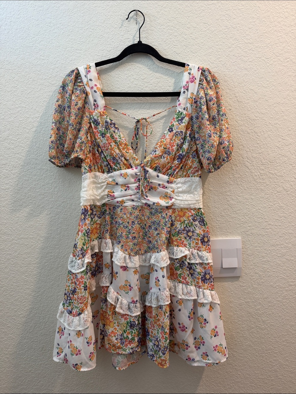 Altar’d State Aderny Patchwork Floral Dress - Picture 2 of 5
